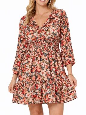 Dokotoo Floral Smocked Waist Dress